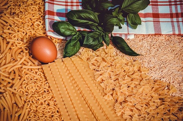 Photo de différentes pâtes italiennes