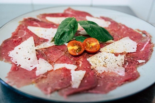 Photo d'un carpaccio italien