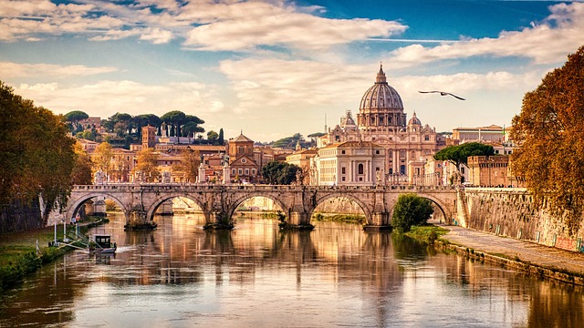 Photo panoramique de la ville de Rome